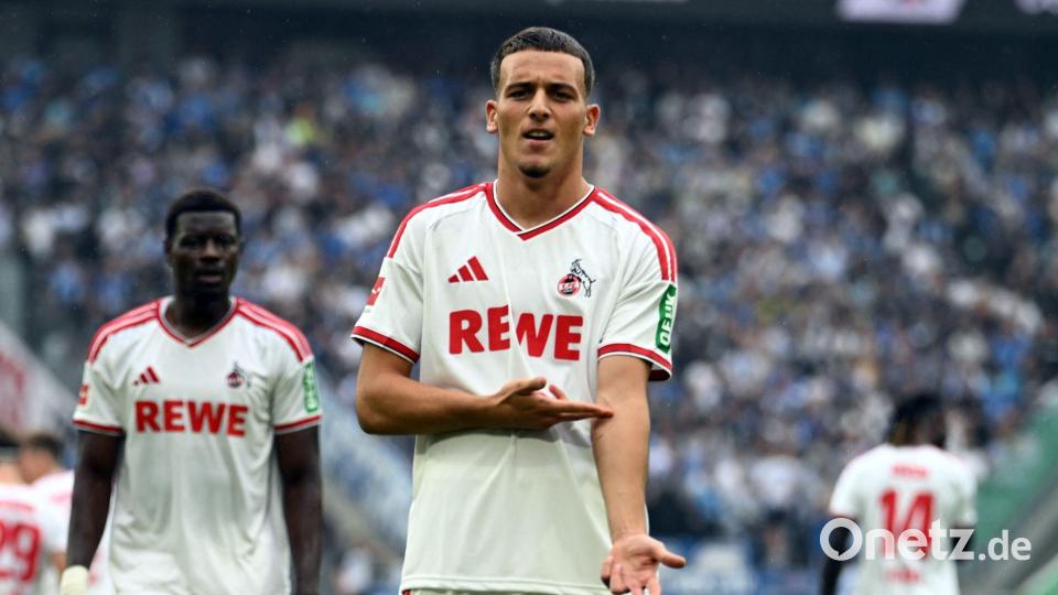 Saïd El Mala hat sein erstes Saisontor in Dennis-Schröder-Manier bejubelt. Bild: Federico Gambarini/dpa