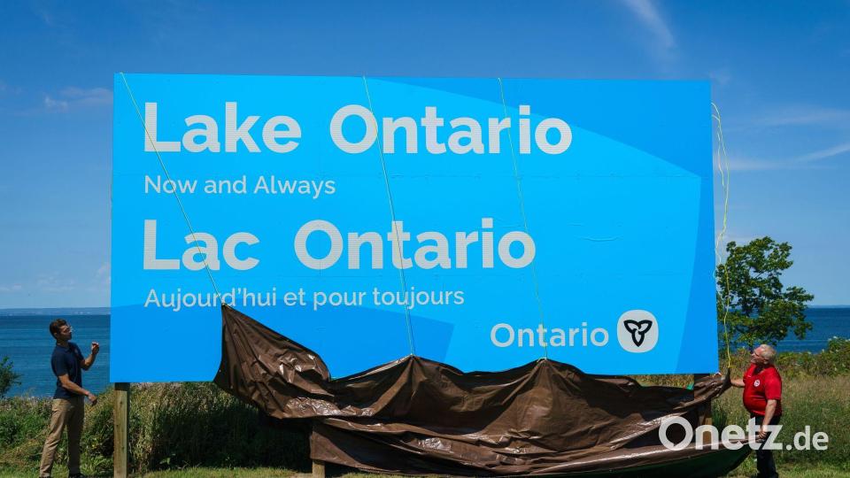 Für Doug Ford ist klar: Der Grenzsee wird immer Lake Ontario heißen. Bild: Keito Newman/The Canadian Press/AP/dpa
