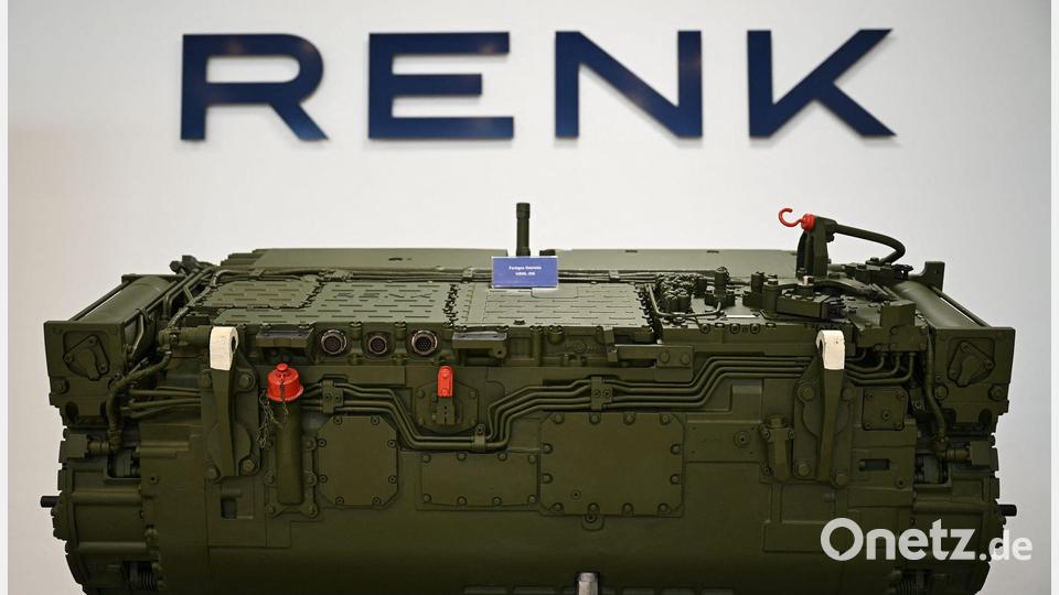 Ein Panzergetriebe von Renk, gefertigt in Augsburg. Zentrale Bauteile dafür kommen aus dem Renk-Werk in Rheine. Bild: Wolf von Dewitz/dpa
