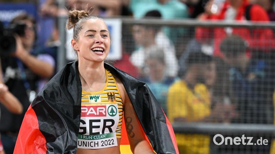 Gina Lückenkemper würde alles für eine Teilnahme an einer Heim-WM 2029 in München geben. (Archivbild) Bild: Sven Hoppe/dpa