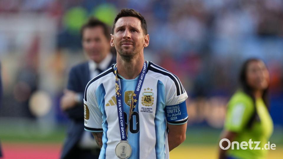 Messi vergoss nach dem verlorenen Finale Tränen. (Archivbild) Bild: Stephanie Scarbrough/AP/dpa