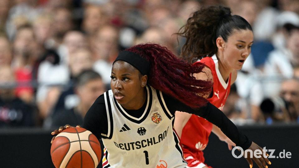 Aufbauspielerin Alexis Peterson soll die deutsche Mannschaft bei der WM anführen. (Archivbild) Bild: Federico Gambarini/dpa