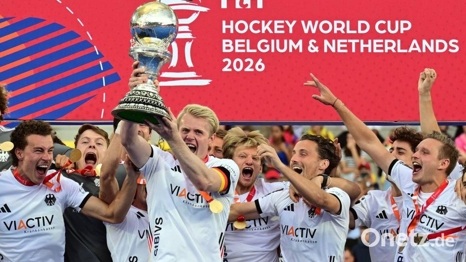 Die deutschen Hockey-Herren feierten in Wavre ihren vierten WM-Titel. Bild: Dirk Waem/Belga/dpa