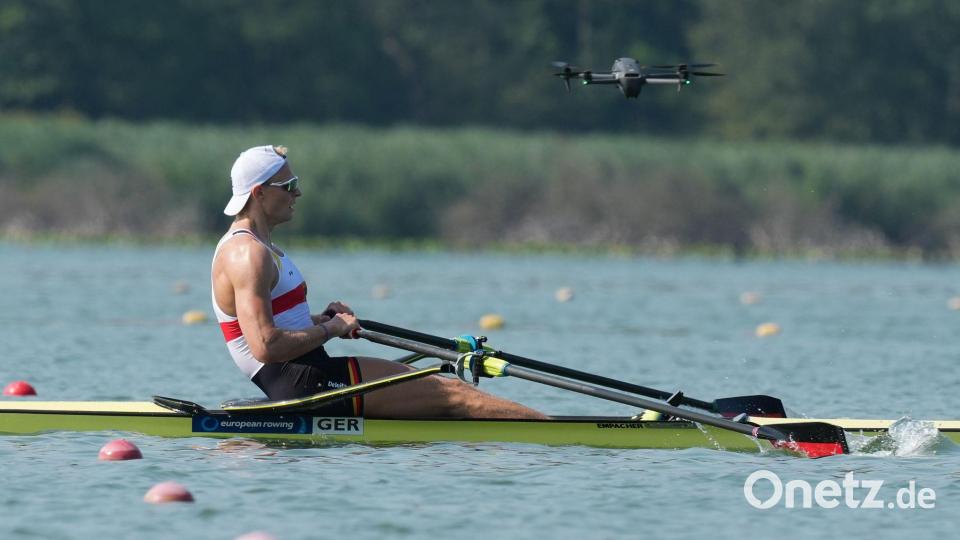 Oliver Zeidler sicherte sich bei der Ruder-WM Gold im Einer. (Archivbild) Bild: Antonio Calanni/AP/dpa