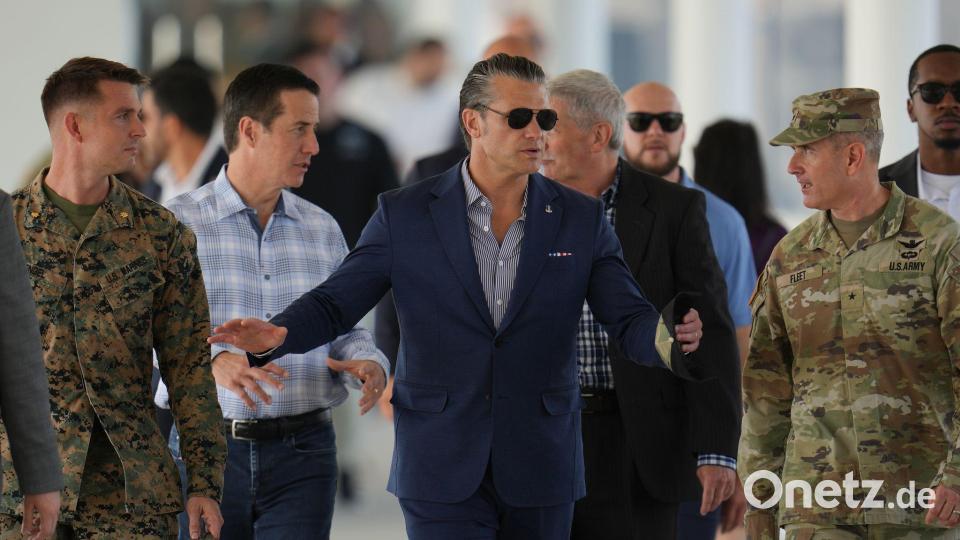 Unter Hegseth sind viele gegangen (Archivbild). Bild: Matias Delacroix/AP/dpa