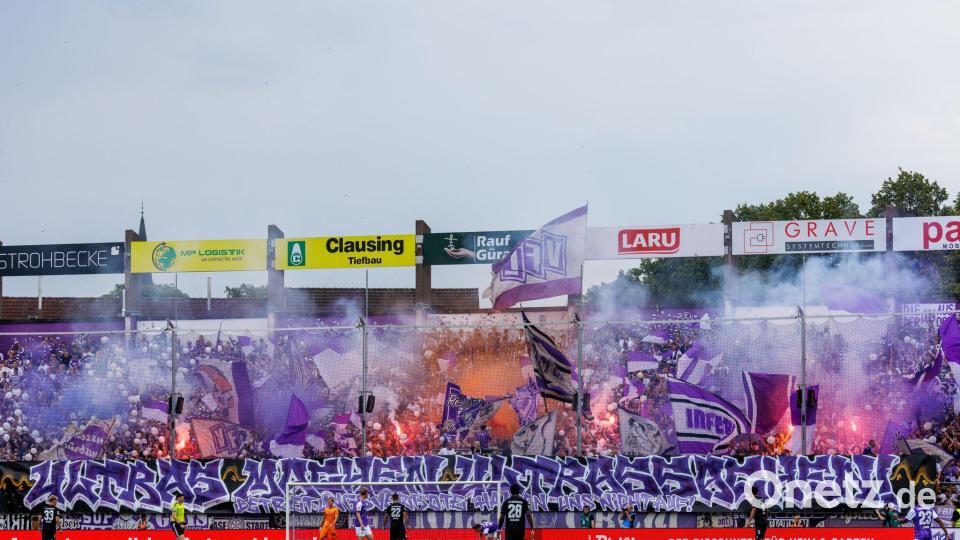 Die Fans des VfL Osnabrück sind heiß auf den Pokal-Kracher gegen Bayern München. (Archivbild) Bild: David Ebener/dpa