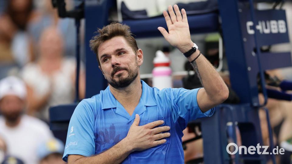 Emotionaler Abschied für Stan Wawrinka. Bild: Adam Hunger/AP/dpa