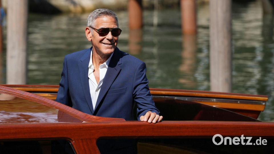 George Clooney trifft zur 83. Ausgabe der Filmfestspiele von Venedig ein. Bild: Alessandra Tarantino/Invision/dpa