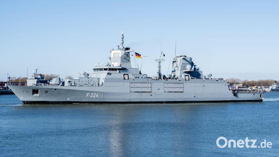Die Fregatte Sachsen-Anhalt. (Symbolbild) Bild: Hauke-Christian Dittrich/dpa