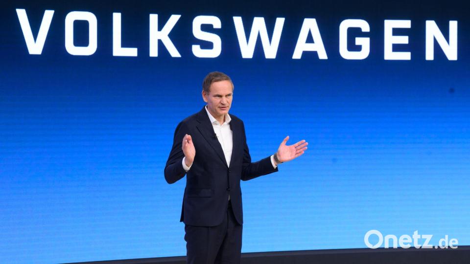 VW-Chef Blume: „Die Lage ist mehr als kritisch“. (Archivbild) Bild: Julian Stratenschulte/dpa