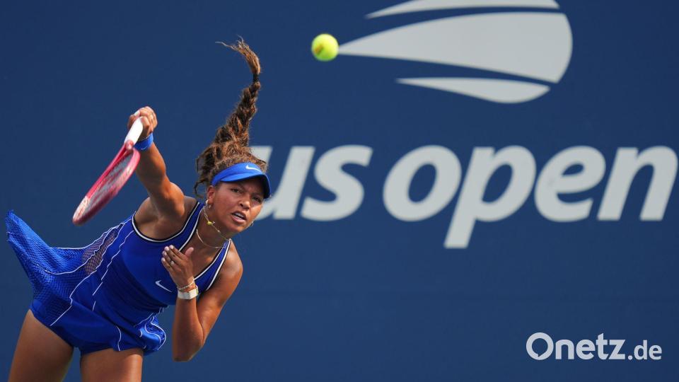 Thea Frodin schlägt erstmals bei den US Open auf. Bild: Kirsty Wigglesworth/AP/dpa
