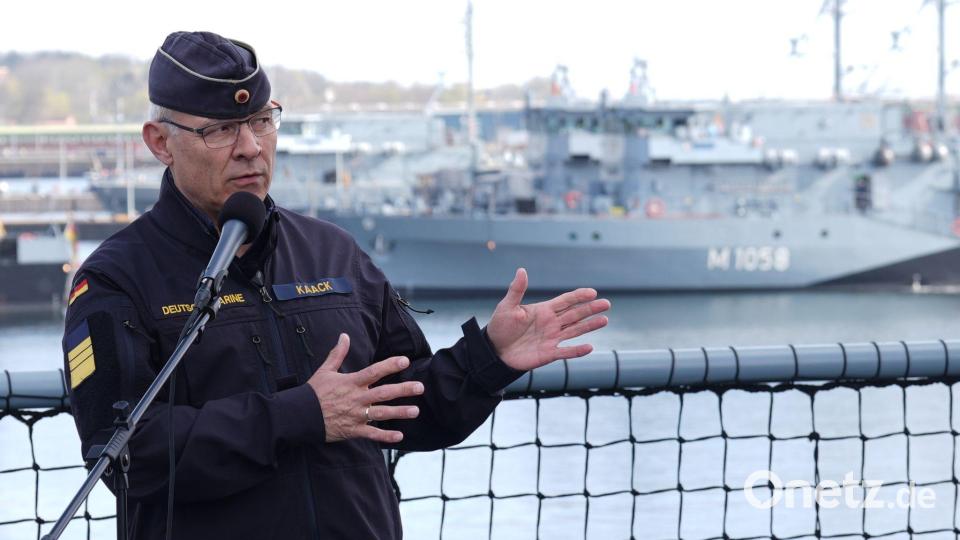 Vizeadmiral Jan Christian Kaack, Inspekteur der Marine (Archivbild) Bild: Marcus Brandt/dpa