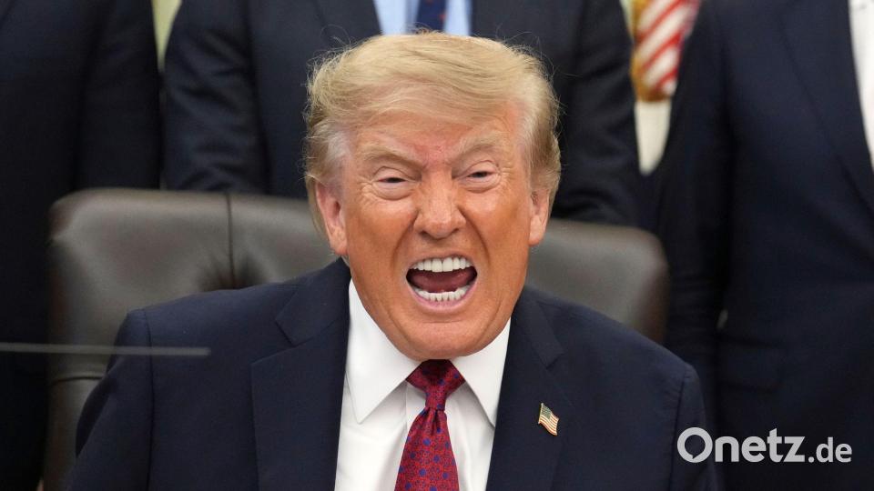 Trump droht dem Iran abermals. Bild: Jacquelyn Martin/AP/dpa