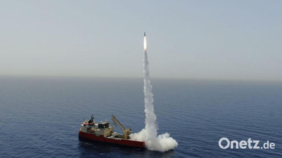 Der Raketentest im Nordatlantik war zuvor geheim gehalten worden. (Symbolbild) Bild: -/IAI/dpa