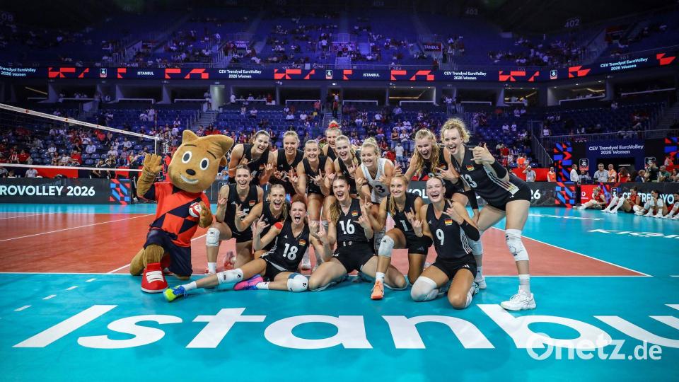 Erstmals seit 2019 erreichte Deutschland wieder das Viertelfinale. Bild: ---/CEV/dpa
