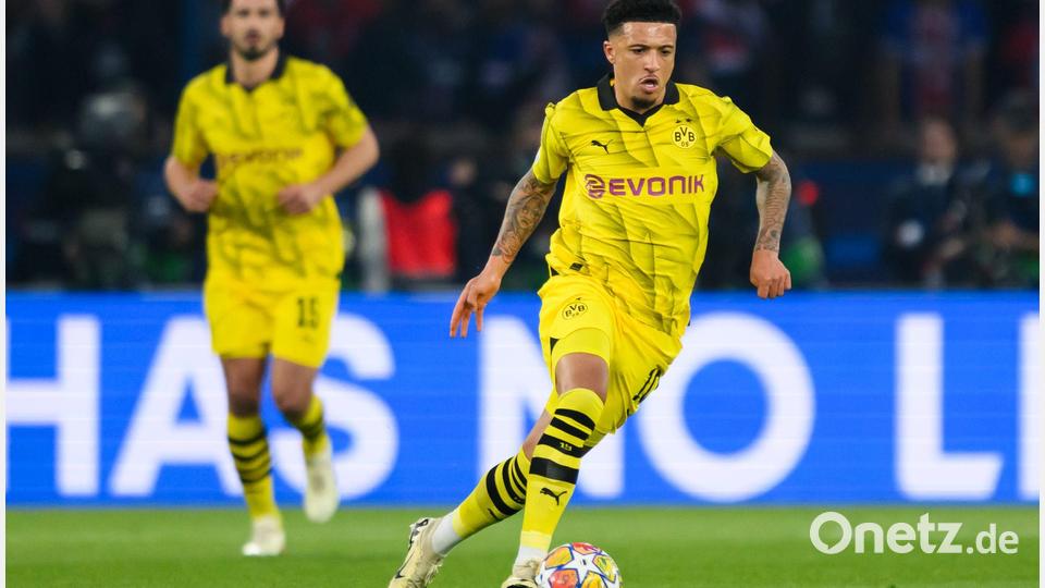 Jadon Sancho wurde in Dortmund gehandelt, eine Unterschrift gab es allerdings nicht. (Archivbild) Bild: Robert Michael/dpa