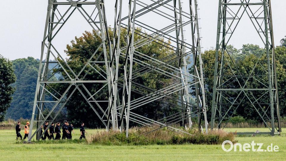 Turnow-Preilack: Nach Angriff aufs Stromnetz – Polizei durchsucht weiter Areal am Umspannwerk und bei Jänschwalde Bild: Frank Hammerschmidt/dpa