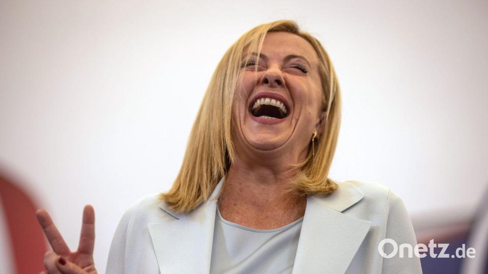 Im Wahlkampf vor knapp vier Jahren gab sich Meloni radikal. (Archivbild) Bild: Oliver Weiken/dpa