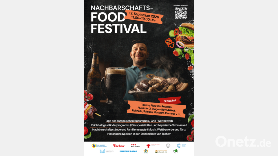 Plakat des Nachbarschafts-Food-Festivals in Tachov. Bild: Dominik Erban