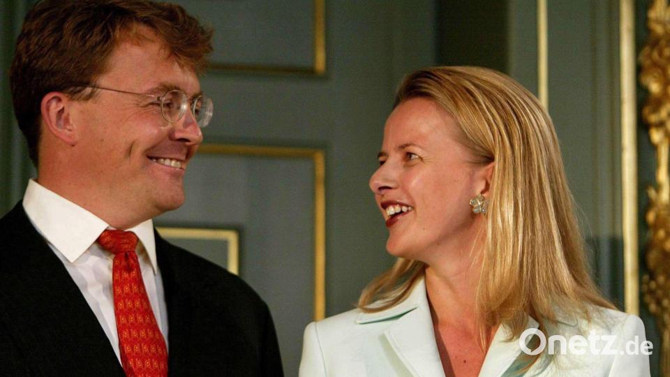 Mabel Wisse Smit im Jahr 2004 mit ihrem damaligen Verlobten Prinz Friso (1968-2013). (Archivbild) Bild: picture alliance / dpa