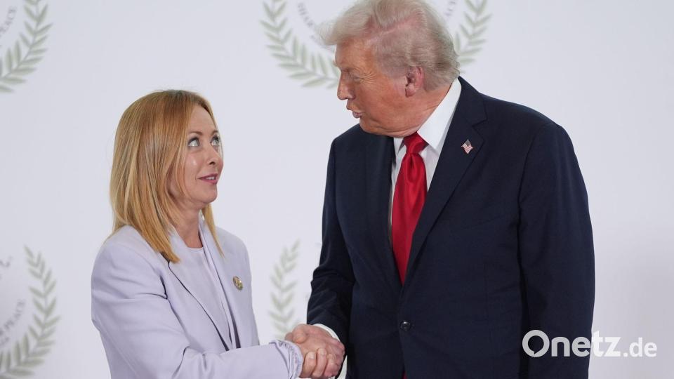 Das einst enge Verhältnis mit US-Präsident Trump bekam einen herben Dämpfer. (Archivbild) Bild: Evan Vucci/AP Pool/AP/dpa
