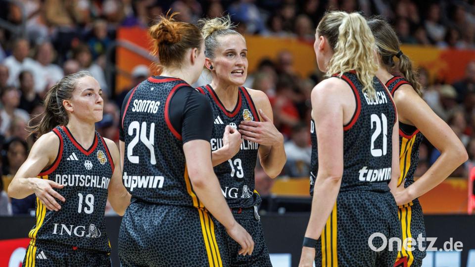 Deutschlands Basketballerinnen hatten nach der Klatsche gegen Spanien viel Redebedarf. Bild: Andreas Gora/dpa