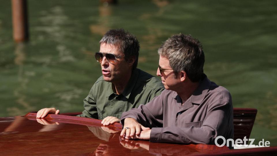 Angekommen in Venedig: die Gallaghers. Bild: Alessandra Tarantino/Invision/AP/dpa