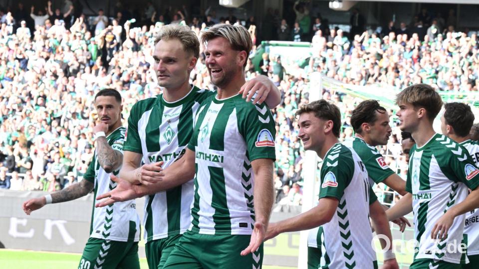 Heimkehrer Niclas Füllkrug lässt Werder jubeln. Bild: Carmen Jaspersen/dpa