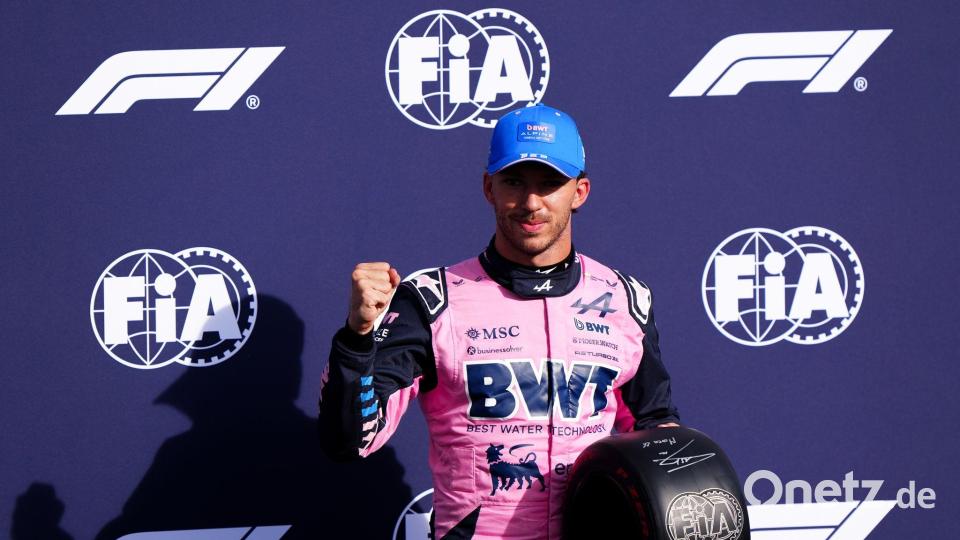 Pierre Gasly fuhr sensationell auf Platz eins. Bild: Bradley Collyer/PA Wire/dpa