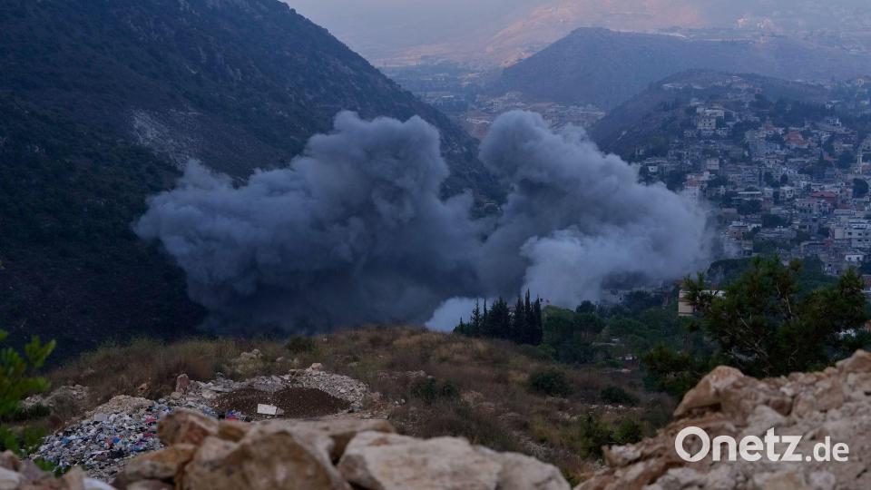 Israelischer Luftangriff im Libanon Bild: Mohammed Zaatari/AP/dpa