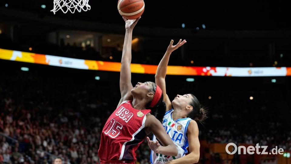 Angel Reese war noch eine der auffälligsten Spielerinnen im US-Team. Bild: Ebrahim Noroozi/AP/dpa
