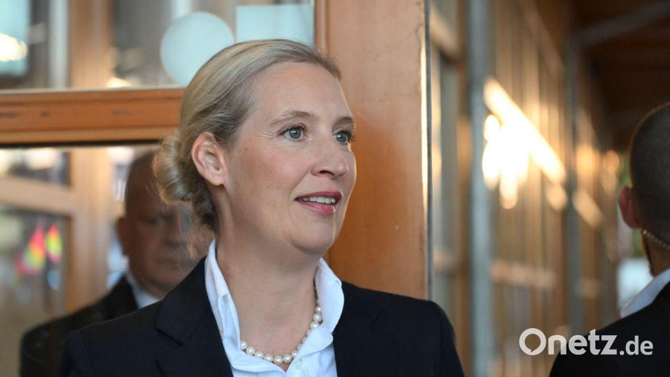 AfD-Chefin Alice Weidel gibt schnell die Linie vor: Wir haben einen Regierungsauftrag. Bild: Hendrik Schmidt/dpa