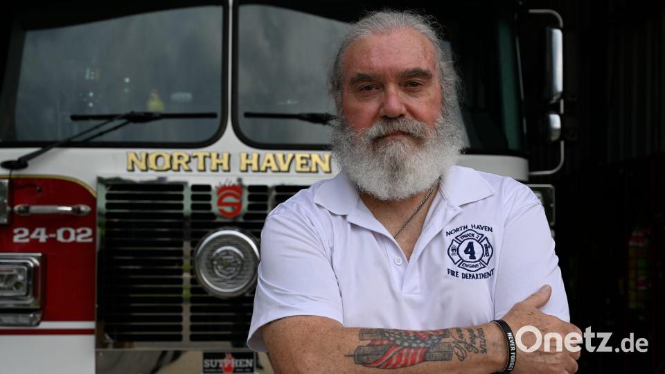 Der freiwillige Feuerwehrmann aus dem US-Bundesstaat Connecticut verbrachte eine Woche in der Katastrophenzone, die als Ground Zero in die Geschichte einging. Bild: Anne Pollmann/dpa