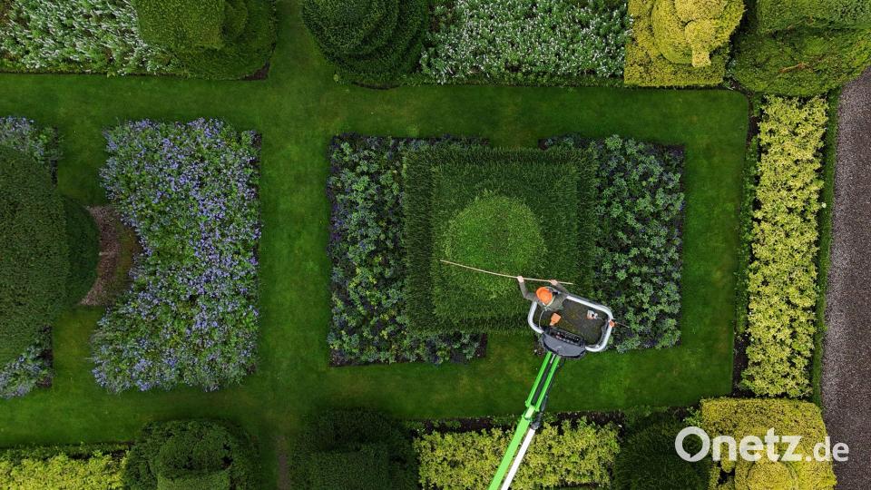 Die Formschnittgärten von Levens Hall Bild: Owen Humphreys/PA Wire/dpa