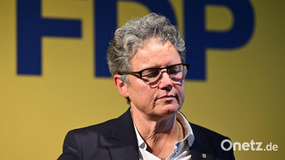 FDP-Spitzenkandidatin Lydia Hüskens zog Konsequenzen aus dem bitteren Ergebnis für ihre Partei. Bild: Hendrik Schmidt/dpa