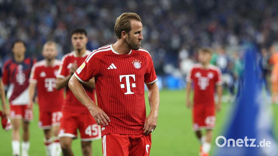 Bayern-Star Harry Kane war nach dem 0:0 auf Schalke bedient. Bild: Fabian Strauch/dpa