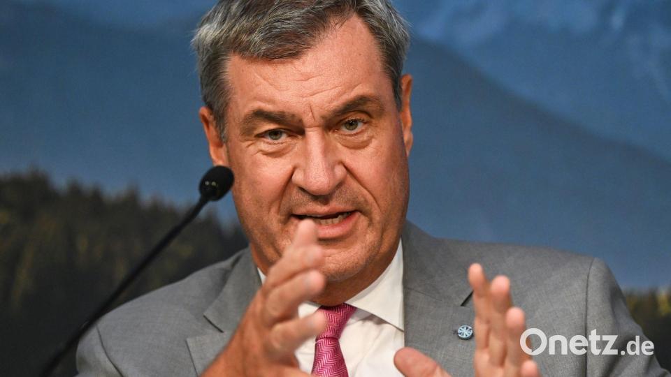 CSU-Chef Söder spricht von einer „Denkzettelwahl“ in Sachsen-Anhalt. (Archivbild) Bild: Sven Hoppe/dpa