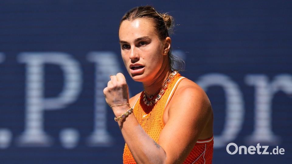 Aryna Sabalenka gewann mit aggressivem Spiel. Bild: Seth Wenig/AP/dpa