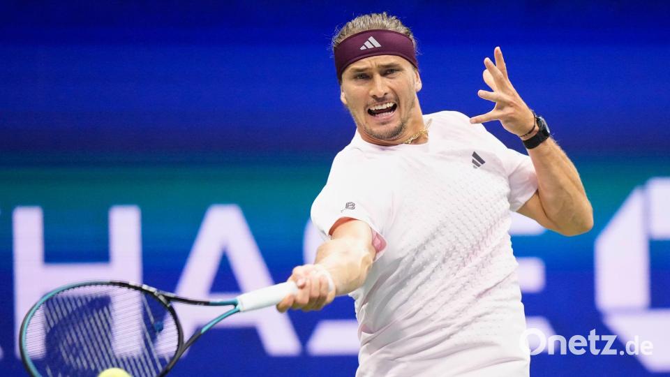 Souverän erreicht Alexander Zverev das Viertelfinale. Bild: Frank Franklin II/AP/dpa