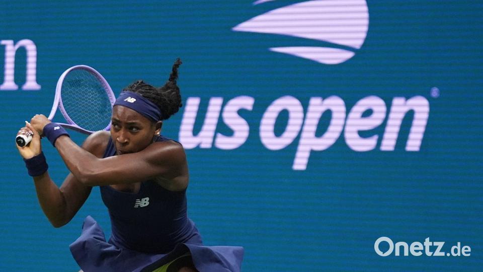 Coco Gauff erreicht das Viertelfinale bei den US Open. Bild: Frank Franklin II/AP/dpa