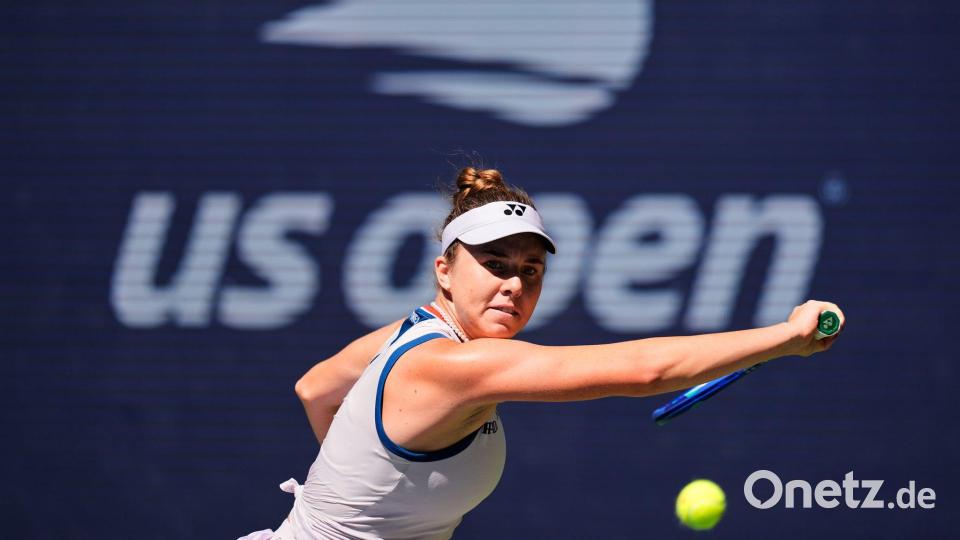 Linda Noskova hat die Überraschung knapp verpasst. Bild: Seth Wenig/AP/dpa