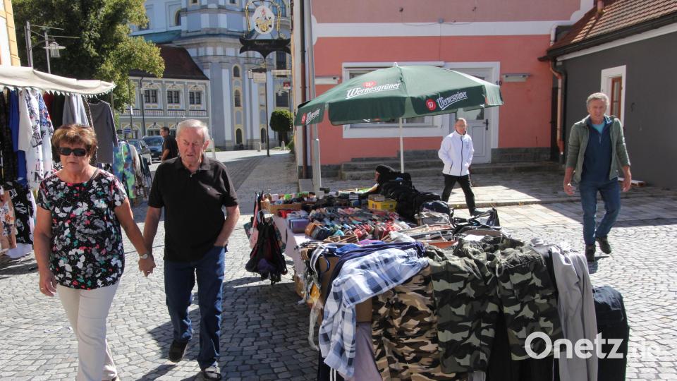 So sah es über weite Teile beim Herbstmarkt in Waldsassen aus: Es war wenig los. Bild: Konrad Rosner