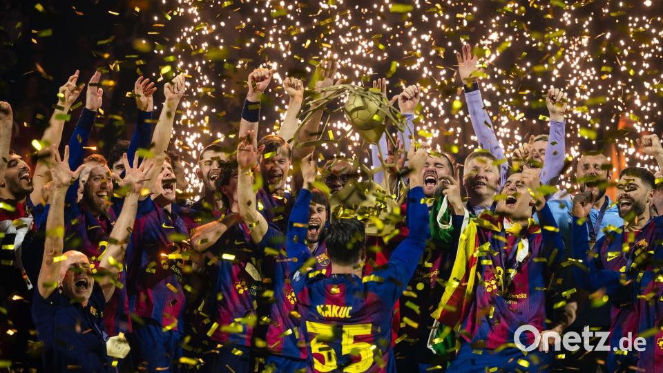 Titelverteidiger FC Barcelona gehört erneut zu den großen Favoriten. (Archivbild) Bild: Marius Becker/dpa