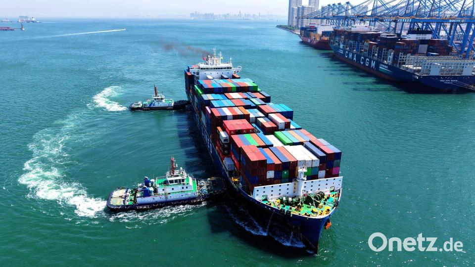 Exporte helfen, Chinas Wirtschaftsmotor weiter anzutreiben. (Symbolbild) Bild: Yu Fangping/XinHua/dpa