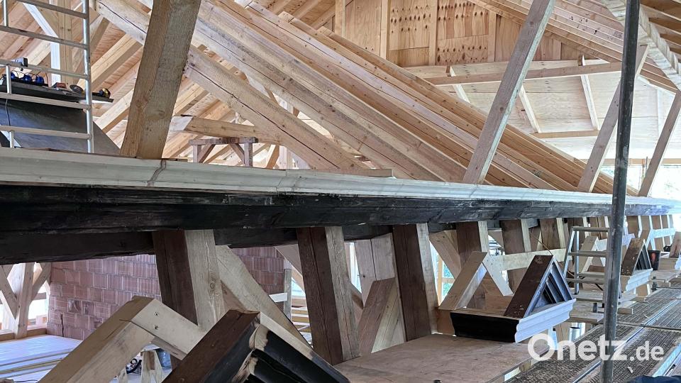 So sieht der Dachstuhl des Jägerhauses aus. Bild: Christine Hollederer