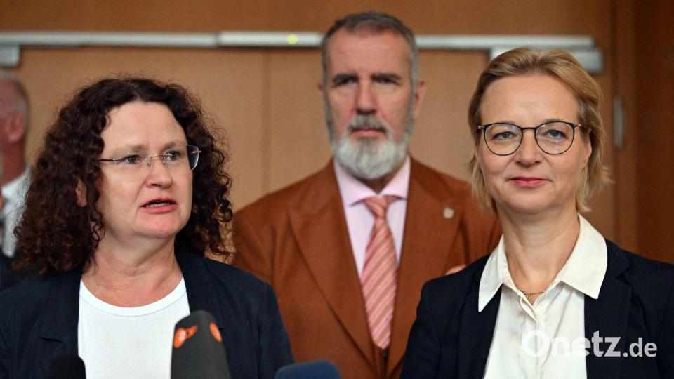 Die BSW-Fraktion in Thüringen wurde aufgelöst - und eine neue Fraktion gegründet. Bild: Martin Schutt/dpa