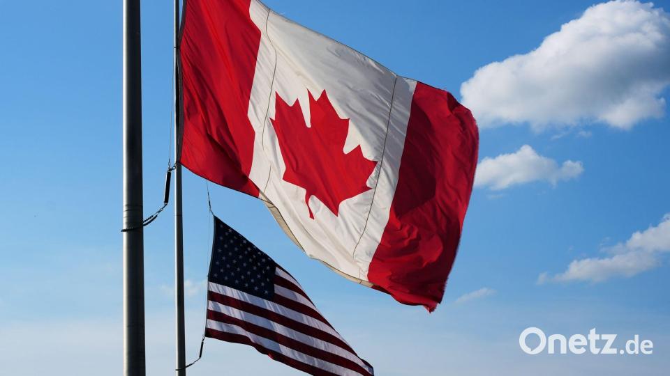 Zwischen den einst befreundeten Nachbarstaaten Kanada und USA eskaliert der Zollstreit (Archivbild) Bild: Gene J. Puskar/AP/dpa