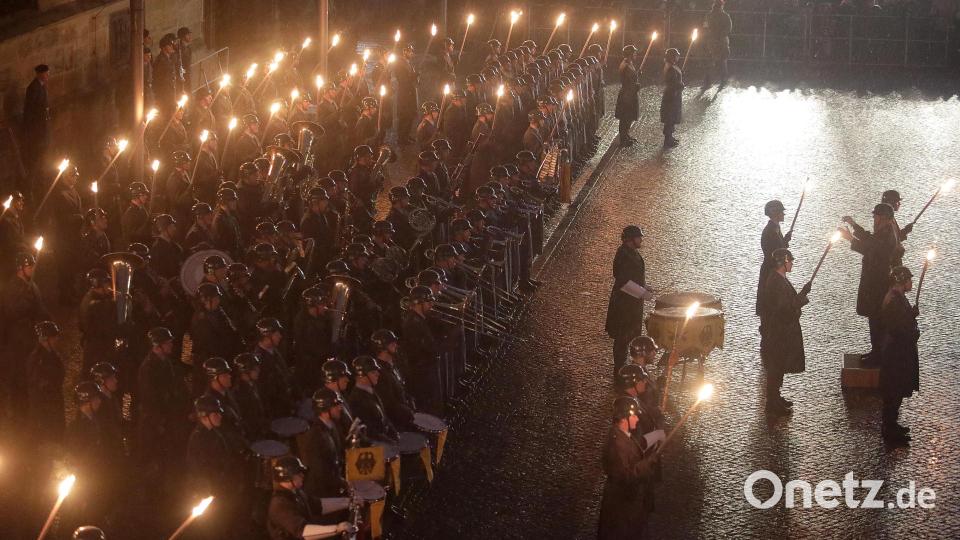 Mit einem Großen Zapfenstreich verabschiedet sich im März die Panzerbrigade 12 endgültig aus Amberg. Bild: Steinbacher