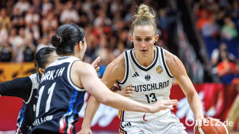 Leonie Fiebich setzt gegen Belgien auf den Heimvorteil. Bild: Andreas Gora/dpa
