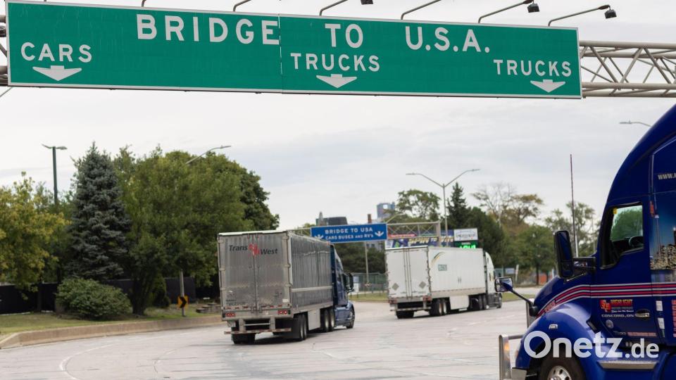Die USA und Kanada sind wirtschaftlich eng miteinander verbunden (Archivbild) Bild: Dax Melmer/The Canadian Press/dpa